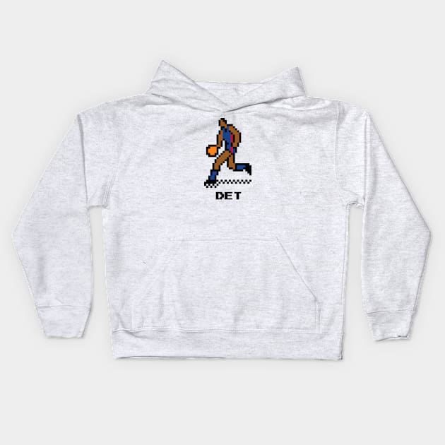 8-Bit Basketball - Detroit Kids Hoodie by The Pixel League